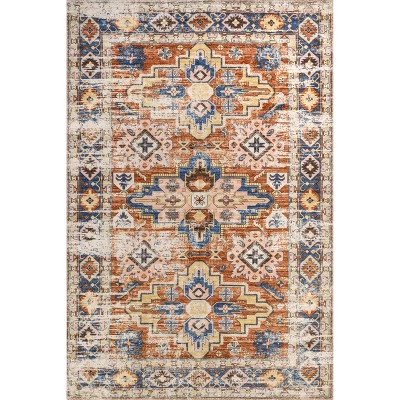 NuLOOM Annica Multi Medallion Machine Washable Area Rug 9 NuLOOM Annica Multi Medallion Machine Washable Area Rug - Image 9