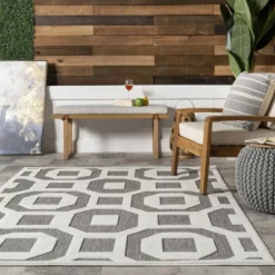 NuLOOM Nicola Transitional Bars Indoor/Outdoor Area Rug -Nuloom GUEST d3e69830 5091 4820 a176 639583b048c9