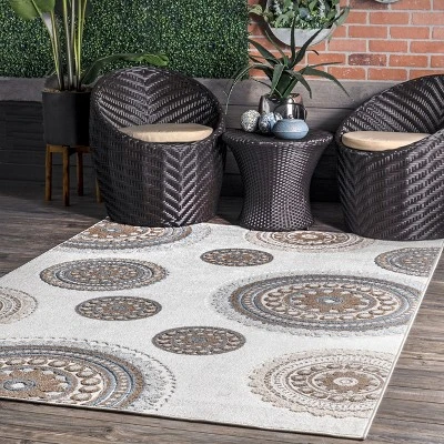NuLOOM Andi Textured Geometric Indoor And Outdoor Patio Area Rug 1 NuLOOM Andi Textured Geometric Indoor And Outdoor Patio Area Rug