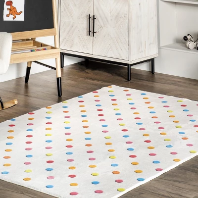 NuLOOM Ilse Colorful Dots Machine Washable Kids Area Rug 8 NuLOOM Ilse Colorful Dots Machine Washable Kids Area Rug - Image 8