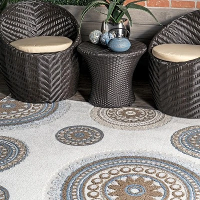 NuLOOM Andi Textured Geometric Indoor And Outdoor Patio Area Rug 8 NuLOOM Andi Textured Geometric Indoor And Outdoor Patio Area Rug - Image 8