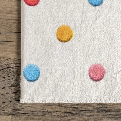 NuLOOM Ilse Colorful Dots Machine Washable Kids Area Rug 4 NuLOOM Ilse Colorful Dots Machine Washable Kids Area Rug - Image 4