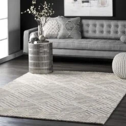 NuLOOM Taytum Handmade Wool Diamond Trellis Area Rug