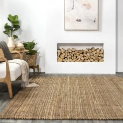 NuLOOM Ashli Solid Farmhouse Jute Area Rug -Nuloom GUEST dbb12711 f49f 4cc9 83aa 4b2e2f441d00