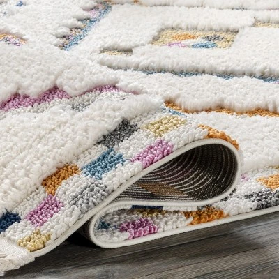 NuLOOM Lilou Moroccan Kids Tassel Area Rug 3 NuLOOM Lilou Moroccan Kids Tassel Area Rug - Image 3