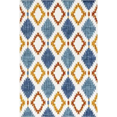 NuLOOM Marcela Geometric Indoor/Outdoor Patio Area Rug 9 NuLOOM Marcela Geometric Indoor/Outdoor Patio Area Rug - Image 9