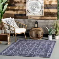 NuLOOM Lanell Bohemian Machine Washable Indoor/Outdoor Patio Area Rug