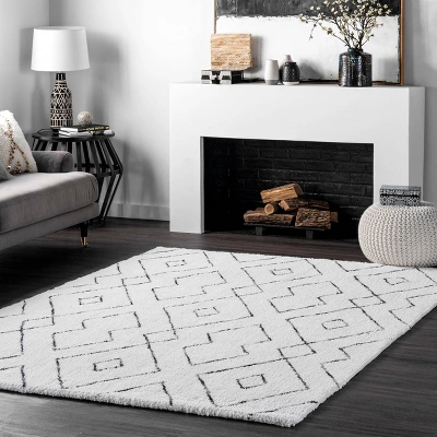 Hand Tufted Beaulah Shaggy Area Rug - NuLOOM 1 Hand Tufted Beaulah Shaggy Area Rug - NuLOOM