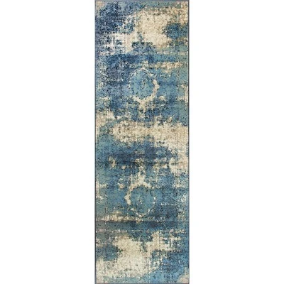 Vintage Lindsy Blue Rug - NuLOOM 2 Vintage Lindsy Blue Rug - NuLOOM - Image 2