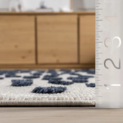 NuLOOM Alena Starry Night High-Low Kids Tasseled Area Rug 2 NuLOOM Alena Starry Night High-Low Kids Tasseled Area Rug - Image 2