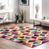 Maris Triangles Area Rug Off White - NuLOOM