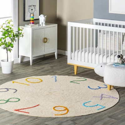 NuLOOM Arely Numbers Machine Washable Kids Area Rug 1 NuLOOM Arely Numbers Machine Washable Kids Area Rug