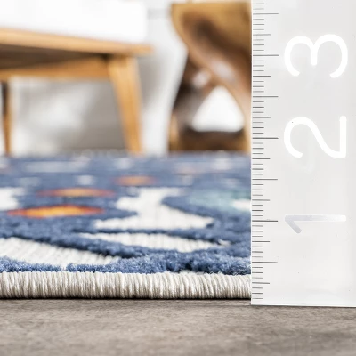 NuLOOM Pennie Moroccan Transitional Indoor/Outdoor Area Rug 2 NuLOOM Pennie Moroccan Transitional Indoor/Outdoor Area Rug - Image 2