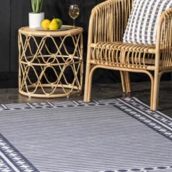 NuLOOM Lacie Multi Striped Machine Washable Indoor/Outdoor Patio Area Rug -Nuloom GUEST e8ef86c5 c72e 449f b15d 6b0f24ecea00
