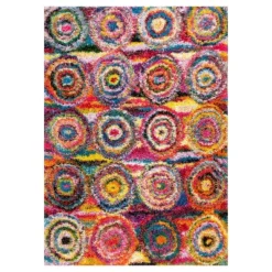 Kindra Circles Shaggy Area Rug - NuLOOM -Nuloom GUEST e9b66c5a 0453 46d6 8128 1534e0461d50
