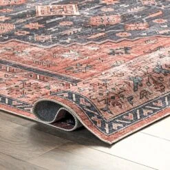 NuLOOM Medallion Bordered Machine Washable Area Rug 12 NuLOOM Medallion Bordered Machine Washable Area Rug -Nuloom GUEST ebd36081 966a 47c1 9b30 2ef83e5a0c5e