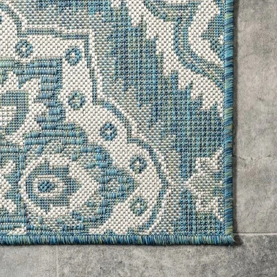 NuLOOM Arna Floral Indoor And Outdoor Area Rug 4 NuLOOM Arna Floral Indoor And Outdoor Area Rug - Image 4