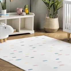 NuLOOM Calla Kids Polka Dot Nursery Or Playroom Area Rug -Nuloom GUEST ec2767b0 2794 4af4 b122 49983ab9db80