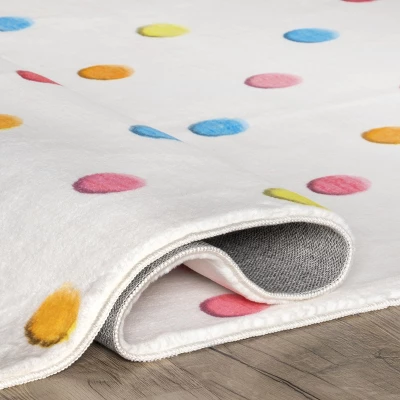 NuLOOM Ilse Colorful Dots Machine Washable Kids Area Rug 3 NuLOOM Ilse Colorful Dots Machine Washable Kids Area Rug - Image 3