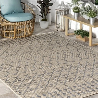 NuLOOM Reina Modern Trellis Indoor/Outdoor Area Rug 8 NuLOOM Reina Modern Trellis Indoor/Outdoor Area Rug - Image 8
