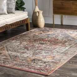 NuLOOM Traditional Amber Medallion Area Rug