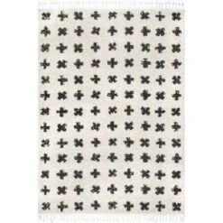 NuLOOM Fatima Cross Cozy Shag Tassel Area Rug -Nuloom GUEST f8f25385 8f1d 416d b32f 3e3a39f7a909