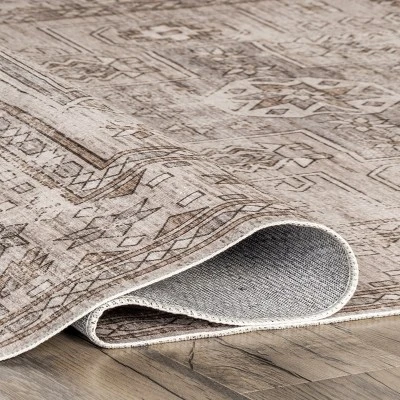 NuLOOM Amie Persian Border Machine Washable Area Rug 3 NuLOOM Amie Persian Border Machine Washable Area Rug - Image 3