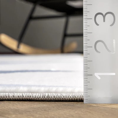 NuLOOM Penny Kids Geometric Nursery Or Playroom Area Rug 4 NuLOOM Penny Kids Geometric Nursery Or Playroom Area Rug - Image 4