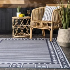 NuLOOM Lacie Multi Striped Machine Washable Indoor/Outdoor Patio Area Rug -Nuloom GUEST fe150bbd f4d1 4122 92ef bcbabe1b1f4a