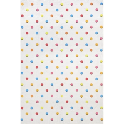 NuLOOM Ilse Colorful Dots Machine Washable Kids Area Rug 9 NuLOOM Ilse Colorful Dots Machine Washable Kids Area Rug - Image 9