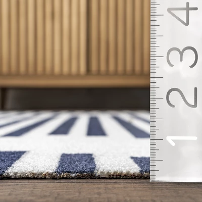 NuLOOM Holly Multi Stripe Indoor/Outdoor Area Rug 2 NuLOOM Holly Multi Stripe Indoor/Outdoor Area Rug - Image 2